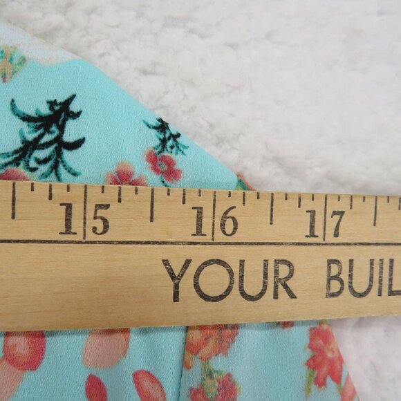 Worthington Dress Womens Size Large Floral Print Split Long Sleeve V Neck Lined - Picture 7 of 10